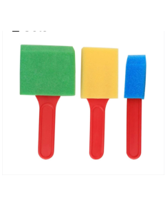 2 sets of sale sponge painting brush children's art painting stamp tools (3 pieces / set sheet brush)
