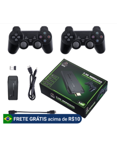 Videogame Stick 10mil 2 Wireless Controls Console Original Portable Retro Games Old Alex