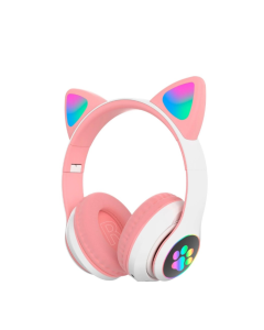 Colorful Cat Ear Headphone Led Smartphone Geek Gamer Kitten