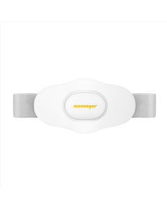 Y2 EMS pulse heat lumbar massage instrument Multi-function voice announcement massage belt (white)