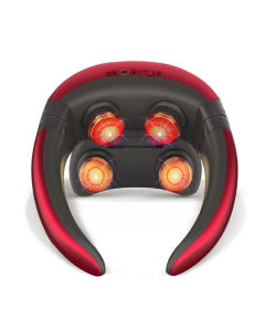 4-Head Shoulder & Neck Massager Department Pulse Neck Protector (Red)
