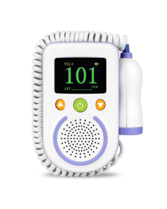 A100D Digital Fetal Doppler Ultrasound Baby Heartbeat Detector Monitor Rechargeable Prenatal Pocket Fetal Doppler Stethoscope