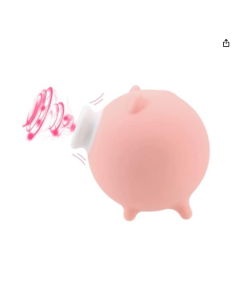 Sugador de Clitóris e Mamilos Porquinho 10 Modos de Velocidade