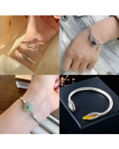 completely Sterling Silver Vintage Open Bracelet Bracelet