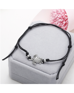 Boho anklet turtle wax cord bracelet