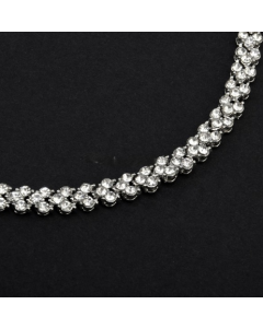 Exquisite luxury Roman crystal necklace simple diamond bracelet