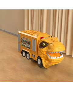 New Dinosaur Transforming Engineering Truck Track Toy Set