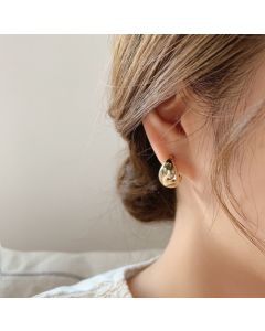 Shell double layer earrings with diamond earrings, color: EH1275