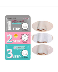 3-piece beauty pig nose mask to remove blackheads and acne remover to remove blackheads 3-step skin care set (blue)