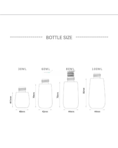 LW-MJ04 5 pieces sold, lotion bottle, facial cleanser bottle, hand soap, shampoo bottle, 100ml (color: transparent and colorless)