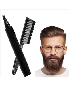 2 pieces/set sold waterproof beard filling pen beard tracing pen (dark brown)