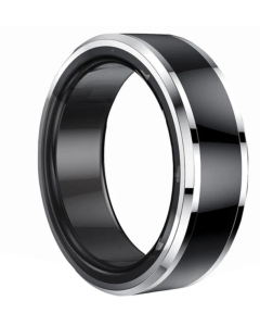 M1 Smart Ring Health Tracker 24-hour Heart Rate Blood Oxygen Monitor Exercise Calorie Consumption Recording - US Size 8 Diameter 18.4mm Circumference 57.8mm