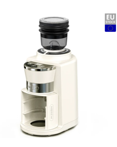 HiBREW G3A Coffee Grinder, 40mm Conical Burr, Air Blower, 31-gear Scale, Memory & Antistatic Function, Manual & Automatic, Visual Bean Storage Beige