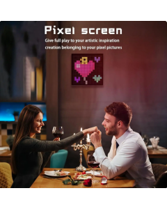 Smart LED Pixel Array RGB Display DIY Graffiti Art Display Bluetooth APP Control for Game Room Decoration Cool Animation Frame