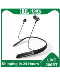JBL Live 200BT Wireless Bluetooth Earphone Neckband Magnetic Headphones Sports Bass Earbuds Handsfree Calls with Microphone
