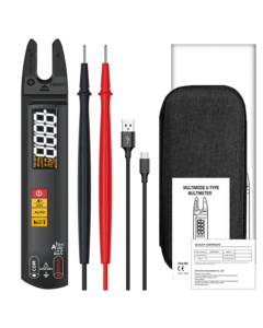 THE BSIDE U1 Digital Clamp Multimeter, Electric Tester Pen, Bright LED Flashlight, DC AC 100A Pliers, T-RMS Current