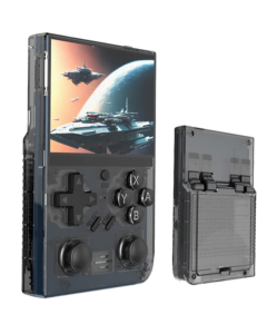 R35 Plus Handheld Game Console, 3.5 Inch 640*480 IPS Screen, Linux System, 128GB TF Card, 3000mAh Battery, 6 Hours of Playtime - Black
