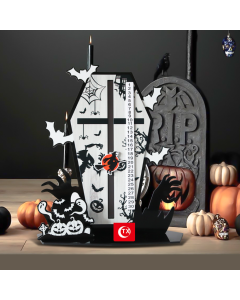 Halloween countdown decoration indoor coffin shape