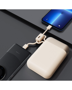 imu Huanxiang S9 power bank fast charging mobile power supply comes with two lines, small size, large capacity and convenient