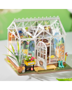 Robotime Rolife Dreamy Garden House DIY Miniature House Kit for Girls Teens Wooden Dollhouse Puzzle Easy Assembly Home Decor