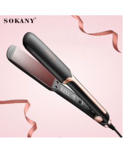 SOKANY1907 new dual-use straightener clip anion steam straightener ceramic curling straight dual-use clipboard