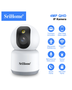 Motion Detection Baby Monitor Pet LP WLAN SD Card Surveillance Camera