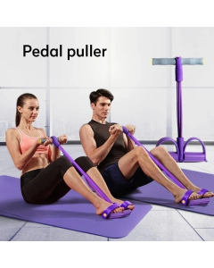 4-Tube Pedal Ankle Puller: Get Fit with 32 Resistance Bands