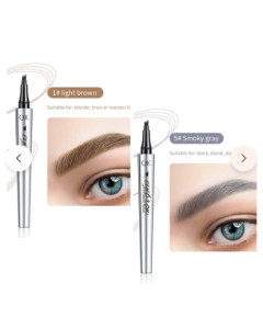 3D Waterproof Microblading Eyebrow Pen 4 Fork Tip Tattoo Pencil (2 pcs) good