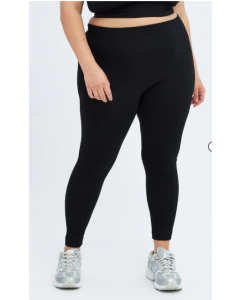 Black Fleece Leggings Seamless