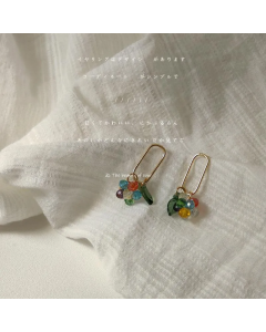 Dangle Earrings & Chandelier Vintage Color Crystals Bead For Women Wedding Gift Handmade Creative Design Jewelry Wholesale Geometric Accesso