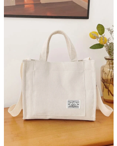 Corduroy Crossbody Bag, Women's Trendy Handbag Casual Shoulder Bag With Adjustable Strap