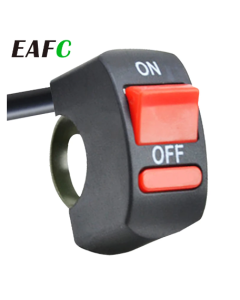 Motorcycle ON/OFF Button Connector Push Button Switch Motorcycle Handlebar Switches for Moto Motor ATV Bike DC12V/10A