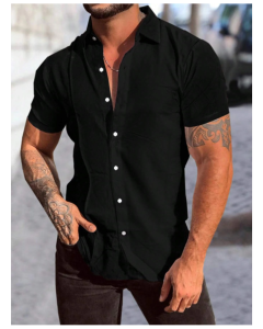 Solid Men's Button-up Shirt: A Classic Wardrobe Essential