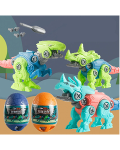 Children's Disassembly and Assembly Building Blocks DIY Assembly Screw Twisted Egg Blind Box Dinosaur Egg Random Style