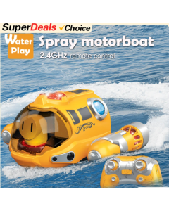 2.4GHz Waterproof RC Steamboat: Ideal Toy for Kids' Fun!