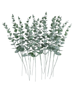 10pcs Imitation Eucalyptus Leaves: Greenery Stem for Home Decor
