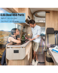 Waterproof Car USB Charger Panel with Dual Ports