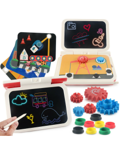 Green 2-in-1 DIY LCD Drawing Tablet for Children