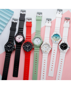 SANDA 6011 Fresh Color Women Quartz Watch - White/Green