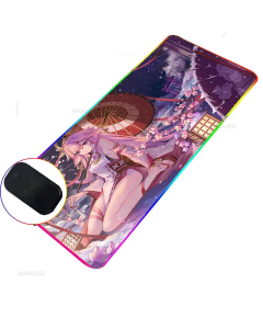 RGB Computer Waterproof Large Mouse Pad with Wireless Phone Charger