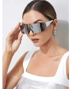 Flat Top Shield Sunglasses