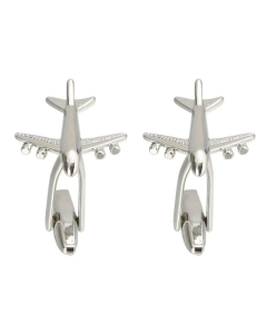 1pair Business French Style Plane Model Shaped Cufflinks Men's Suit Shirt Accessories