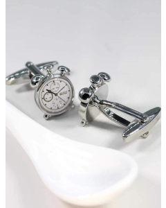 Men Clock Design Cufflink