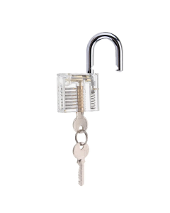 DANIU 24Pcs Lock Picks Training Tool Transparent Practice Padlock Set Locksmith Tool