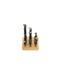 9pcs 12mm Shank Boring Bar Set Carbide Tipped Lathe Tool Flat End Rod