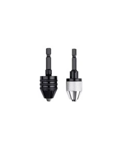 2PC Hex Shank-Black and White Keyless Drill Chuck Adapter For Easy Bit Changes Available In Electric Grinder, Nail Machine, Engraving Machine