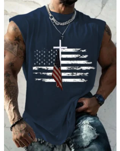 Men's Casual Printed Tank Top