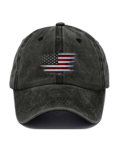Vintage Flag Print Baseball Cap