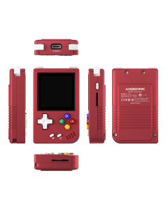 Portable Anbernic RG nano 1.54 Inch IPS Screen 64GB TF Vluminum Alloy CNC Mini Handheld Game Console With Key Chain(aluminum alloy)