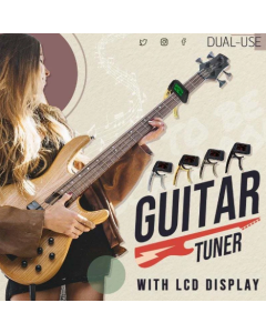 USE GUITAR CAPO TUNER WITH LCD DISPLAY